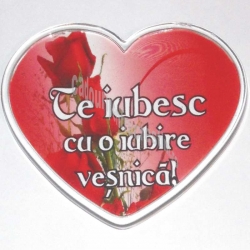 Magnet frigider inima Te iubesc cu o iubire vesnica!
